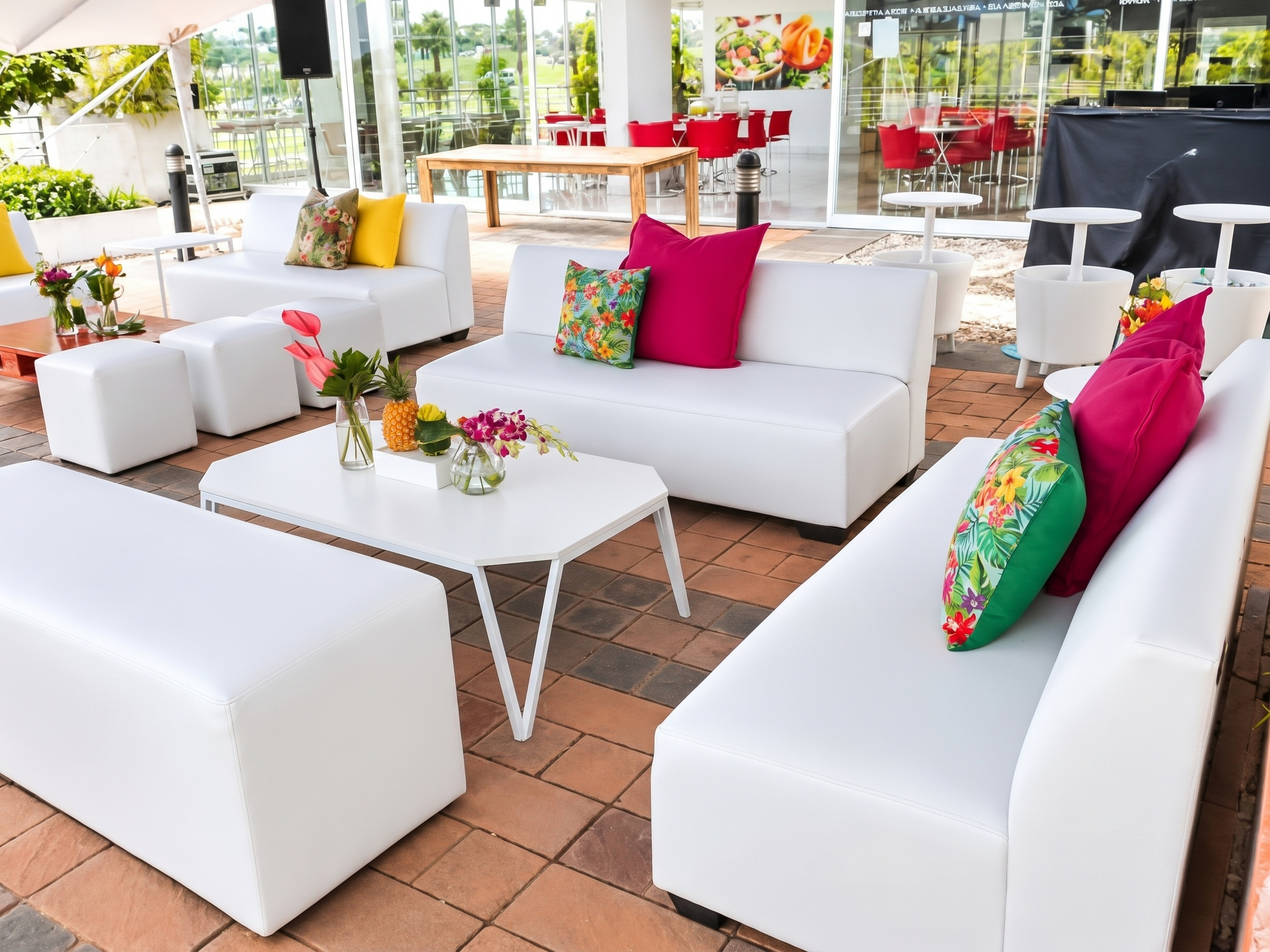 30 seater tent and lounge furniture package for hire