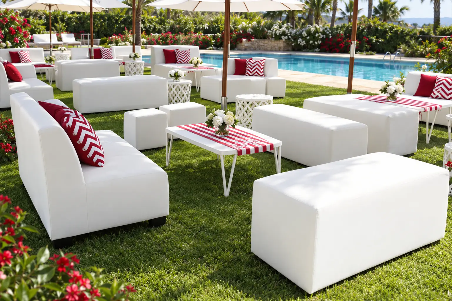 40 seater tent and lounge furniture package for hire